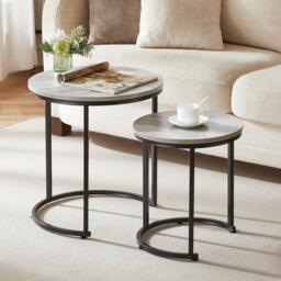 Lassic Vida Designs Brooklyn Nest of 2 Round Tables - thumbnail 4