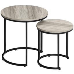 Lassic Vida Designs Brooklyn Nest of 2 Round Tables - thumbnail 8