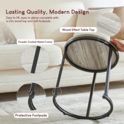 Lassic Vida Designs Brooklyn Nest of 2 Round Tables - thumbnail 6