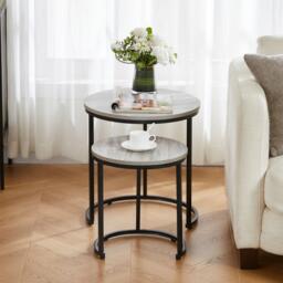 Lassic Vida Designs Brooklyn Nest of 2 Round Tables - thumbnail 3