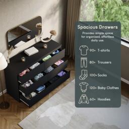 Lassic Vida Designs Denver 6 Drawer Chest - thumbnail 6