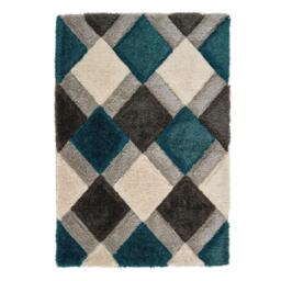Origin Rugs 3D GEO Shaggy Teal - thumbnail 2