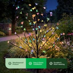 Streetwize 120cm Solar-powered Cherry Flower Stake Tree Light - thumbnail 7