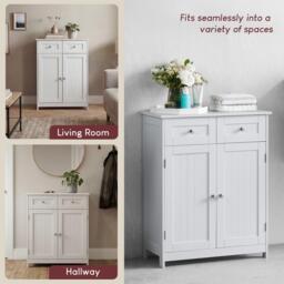 Lassic Priano 2 Drawer 2 Door Freestanding Cabinet - thumbnail 7