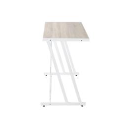 FurnitureR Computer Desk Black Metal Frame Writing Table - thumbnail 5
