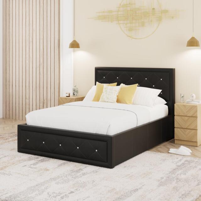 GFW GFW Hollywood Ottoman Storage Bed 150cm - image 1