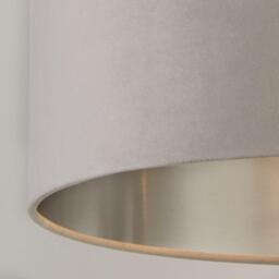 Lighting Collection Velvet Drum Shade - thumbnail 4