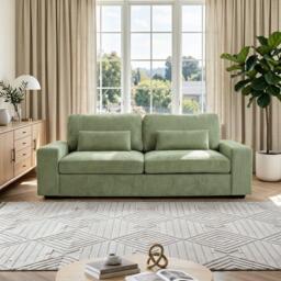 Kabinet UK 2-Seater Chenille Upholstered Sofa with Pillows - thumbnail 2