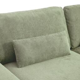Kabinet UK 2-Seater Chenille Upholstered Sofa with Pillows - thumbnail 8