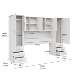 Homelife JW Carlton Overbed Storage - thumbnail 7