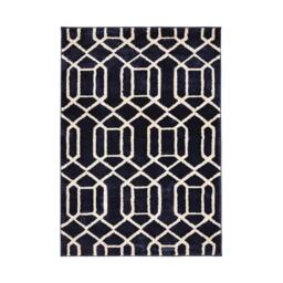 Homemaker Newport Lattice Rug Navy - thumbnail 2