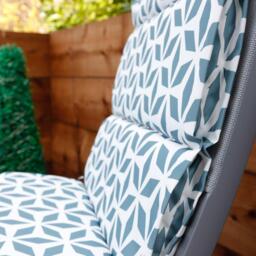 Streetwize Outdoor Geo Grey Full Length Seat Cushion Pair - thumbnail 3