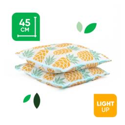 Streetwize Light Up Outdoor Pineapple Scatter Cushions - thumbnail 2