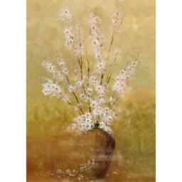 Laura Ashley Blossom in Vase Print in a Black Frame - thumbnail 3