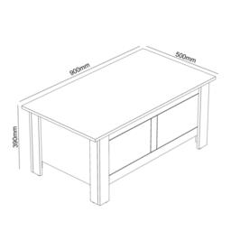 Jack Wills Sherbourne Lift Top Coffee Table - thumbnail 8