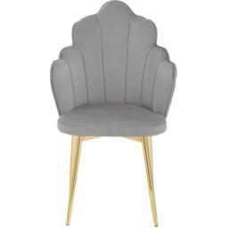 Interiors by Premier Tian Grey Velvet Dining Chair - thumbnail 3