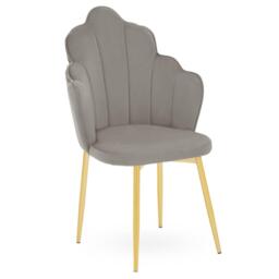 Interiors by Premier Tian Grey Velvet Dining Chair