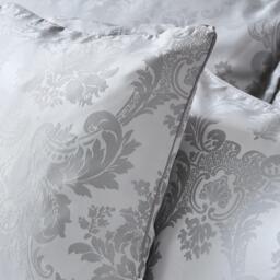 Catherine Lansfield Damask Jacquard Woven Piped Zip Closure Cushion - thumbnail 2