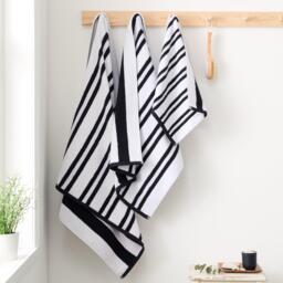 Bianca Reversible Stripe Cotton Towel - thumbnail 4