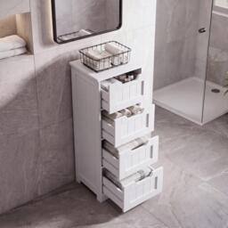 Lassic Bath Vida Priano 4 Drawer Freestanding Unit - thumbnail 3