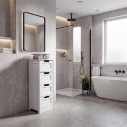 Lassic Bath Vida Priano 4 Drawer Freestanding Unit - thumbnail 7