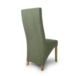 Shankar Set of 2 Baxter Weave Green Dining Chairs - thumbnail 2
