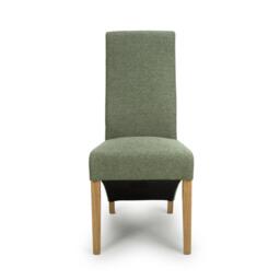 Shankar Set of 2 Baxter Weave Green Dining Chairs - thumbnail 4