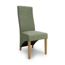Shankar Set of 2 Baxter Weave Green Dining Chairs - thumbnail 7