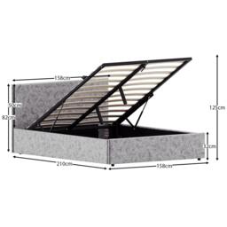Lassic Veronica King Ottoman Storage Bed & Mattress Set - thumbnail 2
