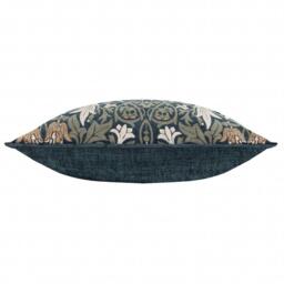 Morris and Co Snakes Head Chenille Feather Filled Cushion - thumbnail 3