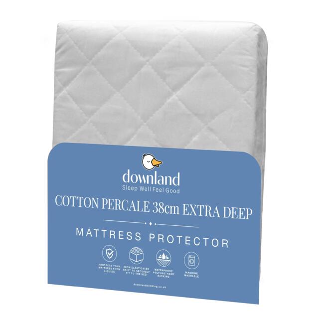 Downland Extra Deep Cotton Mattress Protector - image 1