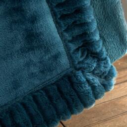 Catherine Lansfield Velvet And Faux Fur Soft Touch Blanket Throw - thumbnail 3