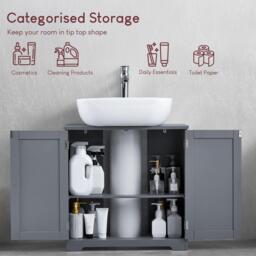 Lassic Bath Vida Priano 2 Door Under Sink Cabinet - thumbnail 5
