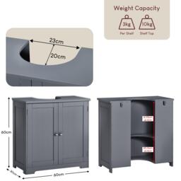 Lassic Bath Vida Priano 2 Door Under Sink Cabinet - thumbnail 2