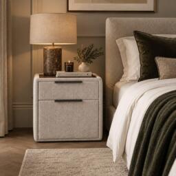 Sofa.com Cole Small Bedside Table in Brushed Matte Weave - thumbnail 1