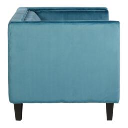 Interiors by Premier Felisa Two Seat Blue Velvet Sofa - thumbnail 3