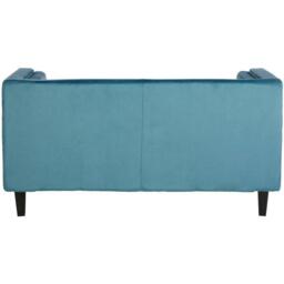 Interiors by Premier Felisa Two Seat Blue Velvet Sofa - thumbnail 2