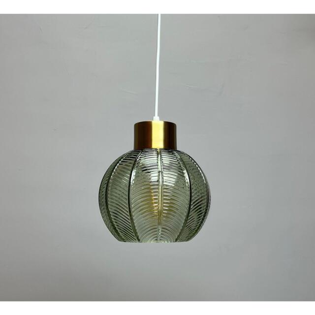 K Living Leaves Green Glass Light Pendant - image 1