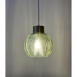 K Living Leaves Green Glass Light Pendant - thumbnail 3