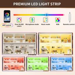 Urban Meuble Modern LED Buffet Storage Cabinet - thumbnail 8