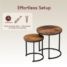 Lassic Vida Designs Brooklyn Nest of 2 Round Tables - thumbnail 7