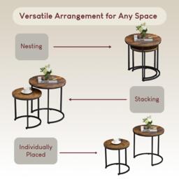 Lassic Vida Designs Brooklyn Nest of 2 Round Tables - thumbnail 5