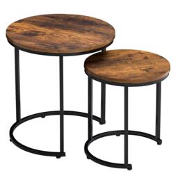 Lassic Vida Designs Brooklyn Nest of 2 Round Tables - thumbnail 8