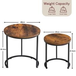 Lassic Vida Designs Brooklyn Nest of 2 Round Tables - thumbnail 2