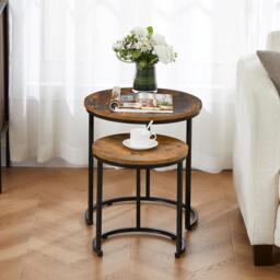 Lassic Vida Designs Brooklyn Nest of 2 Round Tables - thumbnail 3