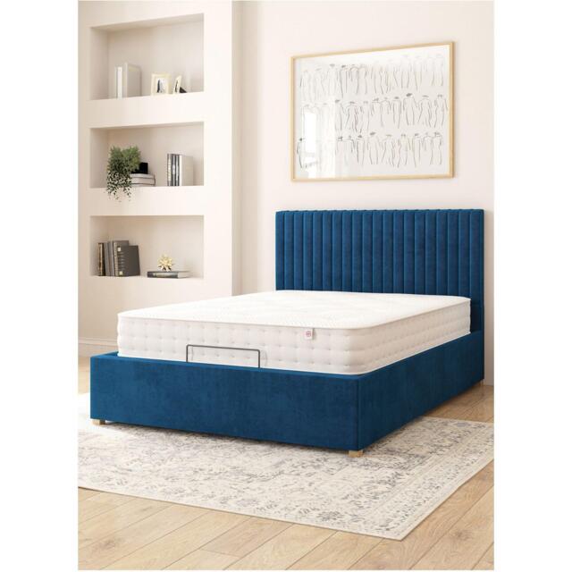 Aspire Grant Adjustable Bed Plush Velvet Fabric - image 1