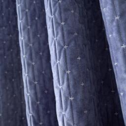 Bianca Attica Velvet Blackout Eyelet Curtains - thumbnail 4