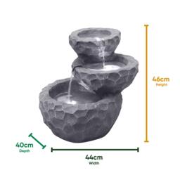 Streetwize Solar Rock/Planter Battery BackUp Water Feature - thumbnail 2