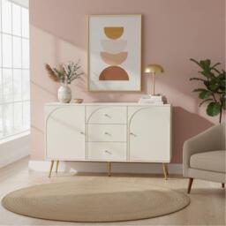 Urban Meuble Modern White Sideboard with Ample Storage - thumbnail 2