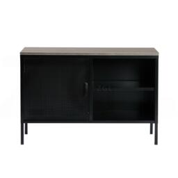FurnitureR Metal Storage Cabinet with Shelves and Perforated Door 96.5 x 40 x 64.5 cm - thumbnail 4